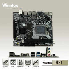 Mainboard (Intel) Winnfox H81 | LGA1150, 2 khe DDR3, ATX