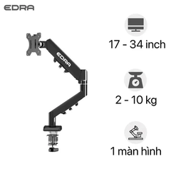 Giá Đỡ Màn Hình E-DRA EMA7304 Black – Arm Màn Hình Máy Tính, Giá Treo Màn Hình Gaming Chắc Chắn