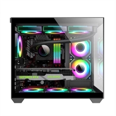 Vỏ máy tính KENOO LUXE V2 - 3FA - Màu Đen