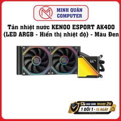 Tản nhiệt nước KENOO ESPORT AK400 (LED ARGB - Hiển thị nhiệt độ) - Màu Đen