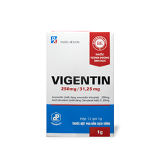 THUỐC BỘT PHA HỖN DỊCH UỐNG VIGENTIN 250mg/31,25mg