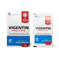 THUỐC BỘT PHA HỖN DỊCH UỐNG VIGENTIN 250mg/31,25mg