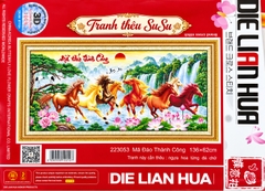 Tranh thêu chữ thập Mã đáo thành công 223053, kích thước 136 x 62 cm