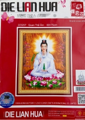 Tranh thêu Quan âm 223207, kích thước 60 x 75 cm