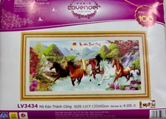 Tranh thêu Mã đáo thành công LV3434, kích thước 120 x 60 cm