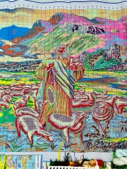 Tranh thêu kín Chúa chăn chiên MN0230