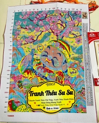 Tranh thêu kín thần tài VS8835, kích thước 50 x 67 cm