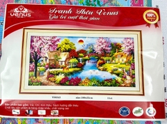 Tranh thêu ngôi nhà hạnh phúc VS8343, kích thước 100 x 55 cm