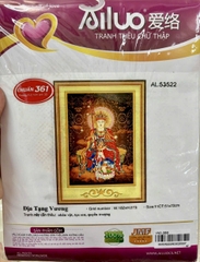 Tranh thêu địa tạng vương bồ tát AL53522, kích thước 51 x 72 cm