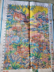 Tranh thêu kín Hoa Sen thanh khiết  HL285, kích thước 50 x 70 cm