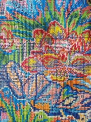 Tranh thêu kín Hoa Sen thanh khiết  HL285, kích thước 50 x 70 cm