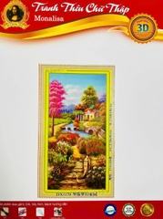 Tranh thêu kín Phong cảnh DX1170, kích thước 50 x 90 cm
