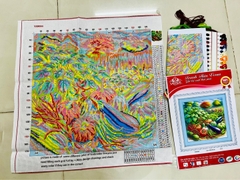 Tranh thêu kín rau củ quả VS9084, kích thước 50x  50 cm