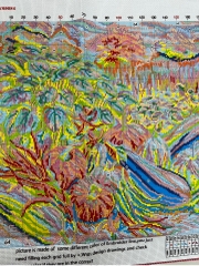 Tranh thêu kín rau củ quả VS9084, kích thước 50x  50 cm