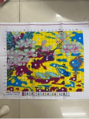 Tranh thêu kín Hoa ngọc lan KM033, kích thước 60x50cm