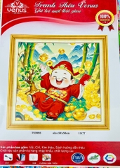 Tranh thêu kín thần tài VS9098, kích thước 50 x 50 cm