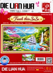 Tranh thêu Thuận buồm xuôi gió 223178, kích thước 125 x 68 cm