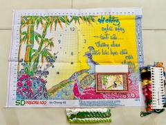Tranh thêu Vợ chồng 10875, kích thước 77x 57 cm