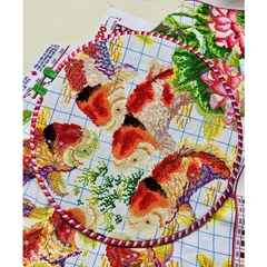 Khung tròn và khung vuông thêu tranh chữ thập