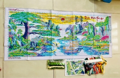 Tranh thêu Thuận buồm xuôi gió LV3607, kích thước 150 x 67 cm