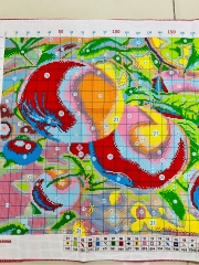 Tranh thêu kín Trái táo VS9088, kích thước 50x70 cm