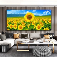 Tranh thêu kín Hoa hướng dương E148, kích thước 120 x 45 cm