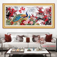 Tranh thêu kín Cha mẹ VS8161, kích thước 110x55 cm