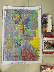 Tranh thêu kín Tổ ấm bình yên VS8328, kích thước 90x60cm