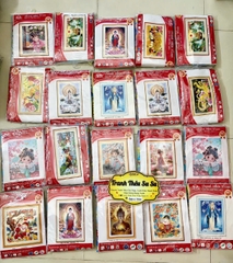 Tranh thêu khai xuân phú quý LV3062, kích thước 93 x 43 cm