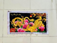 Tranh thành phẩm (đã thêu) Long phụng sum vầy E43