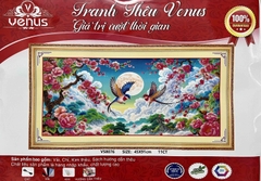Tranh thêu kín Mùa xuân hoa nở VS8076, kích thước 45 x 91 cm