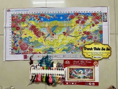 Tranh thêu kín Mùa xuân hoa nở VS8076, kích thước 45 x 91 cm