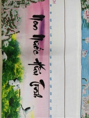 Tranh thêu Non nước hữu tình LV3320, kích thước 120 x 55 cm