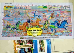 Tranh thêu kín Mã đáo thành công TT2013, kích thước 120 x 60 cm