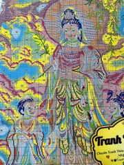 Tranh thêu kín Quan âm VS8304, kích thước 60 x 90 cm