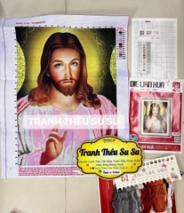 Tranh thêu chúa giê su 89001, kích thước 44x55 cm