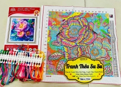 TRANH HOA MẪU ĐƠN VS9105, KÍCH THƯỚC 50X  50 CM