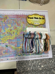 Tranh thêu kín Phong cảnh VS8048, kích thước 120x65 cm