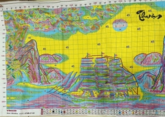 Tranh thêu kín Thuận buồm xuôi gió VS8229, kích thước 120x65 cm
