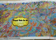 Tranh thêu kín Hoa mẫu đơn VS8805, kích thước 150 x 65 cm