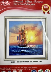 Tranh thêu kín Thuận buồm xuôi gió VS8235, kích thước 60 x 60 cm