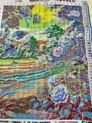 Tranh thêu kín Phong cảnh LJ062, kích thước 55 x 75 cm