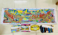 Tranh thêu kín Phong cảnh cửu trại câu 70238, kích thước 150 x 50 cm