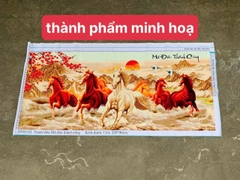 Tranh thêu kín Mã đáo thành công DW0570, kích thước 150 x 60 cm