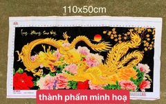 Tranh thêu kín Long phụng sum vầy vs8042, kt 120 x 60 cm