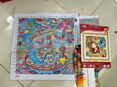 Tranh thêu kín Thần tài gõ cửa vs8833, vs8834, vs8836, vs8837