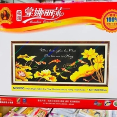 Tranh thêu kín Gia hòa vạn sự hưng MN0090, kích thước 150*70 cm