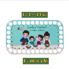 Bảng mica móc chỉ tranh thêu chữ thập