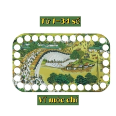 Bảng mica móc chỉ tranh thêu chữ thập