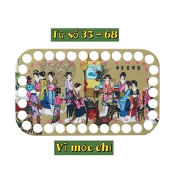 Bảng mica móc chỉ tranh thêu chữ thập